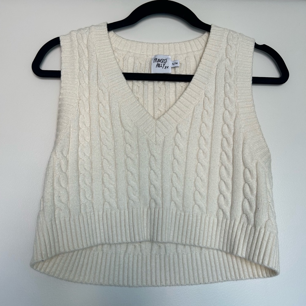 Princess Polly Cropped Sweater Vest